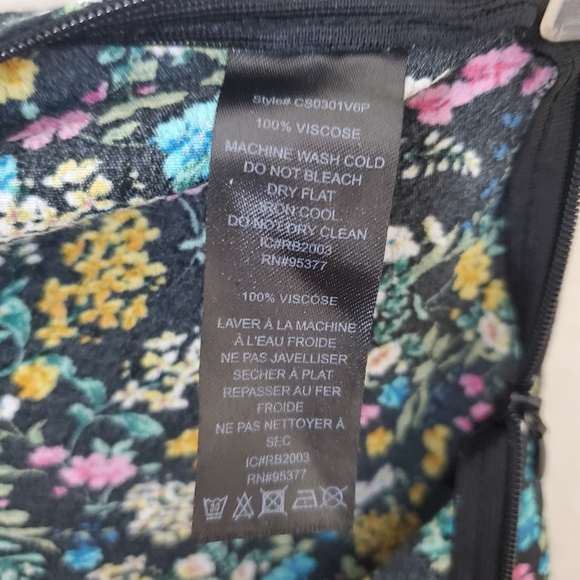 Sanctuary The Fuller Slip Skirt Spring Field Size XS Floral Front Slit Midi - Picture 7 of 7